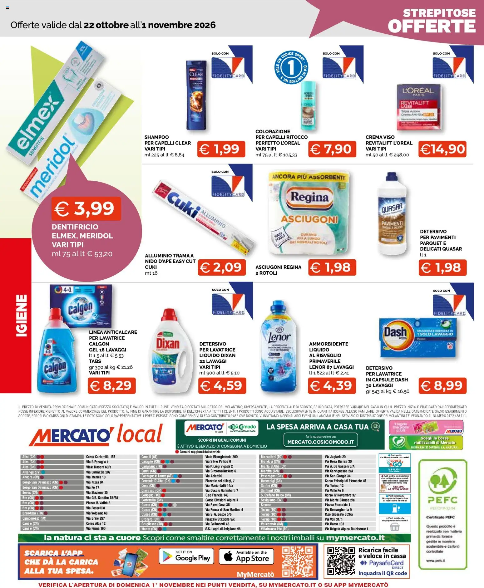 Anteprima dell'opuscolo Mercatò volantino Local dal negozio Mercatò valido da 22/10/2026 - Crema, The, Lavatrice, Shampoo, Alluminio, Assorbenti, Dentifricio, Anticalcare