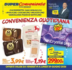 Anteprima dell'opuscolo SuperConveniente volantino Caltanissetta, San Cataldo, Avola, Lascari, Milazzo, Barcellona dal negozio SuperConveniente valido da 19/06/2026