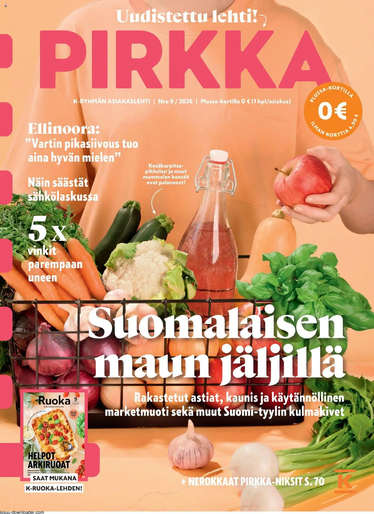 Kaupan K-Supermarket K-Supermarket Pirkka esikatselu, voimassa 26/08/2026 - Kesäkurpitsa