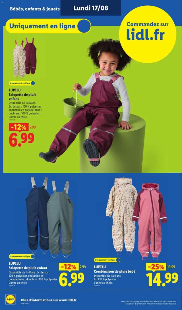 Nouveau catalogue Lidl à partir du 13/08