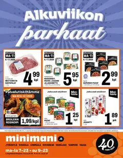Kaupan Minimani Minimani tarjoukset esikatselu, voimassa 06/07/2026