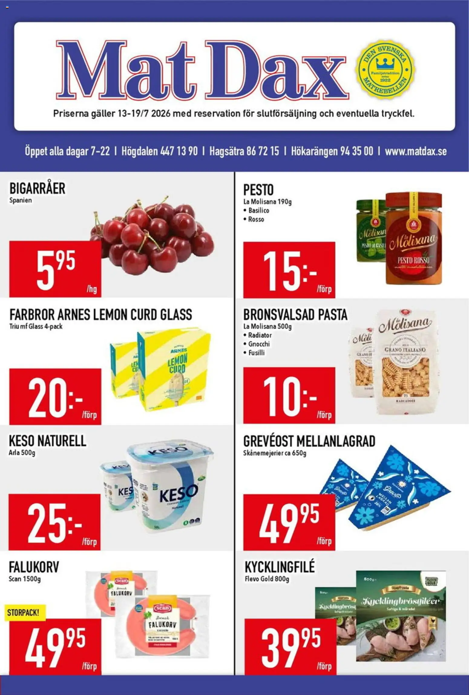 Förhandsgranska reklamblad Matdax erbjudanden från butik Matdax gäller från 20/07/2026