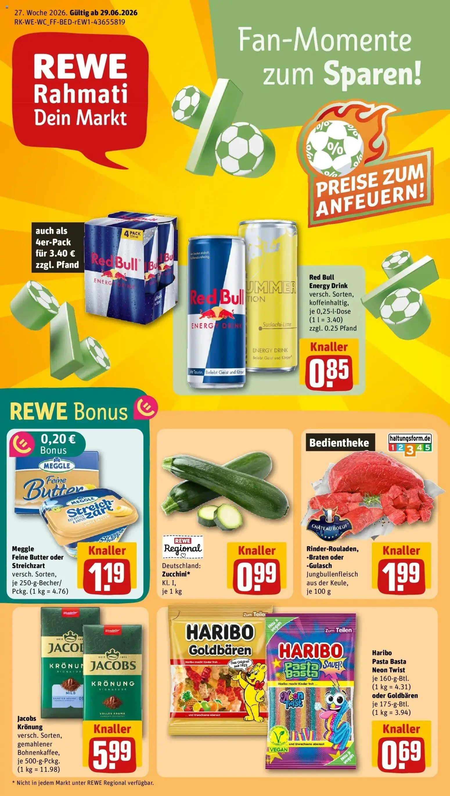 Vorschau von dem Prospekt des Geschäftes Rewe, gültig ab dem 29.06.2026
