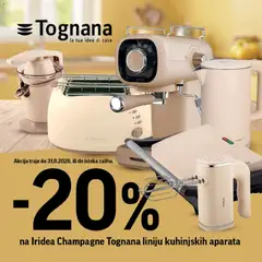 Pregled letka Crvena jabuka Tognana Iridea Champagne linija trgovine Crvena jabuka vrijedi od 03.08.2026