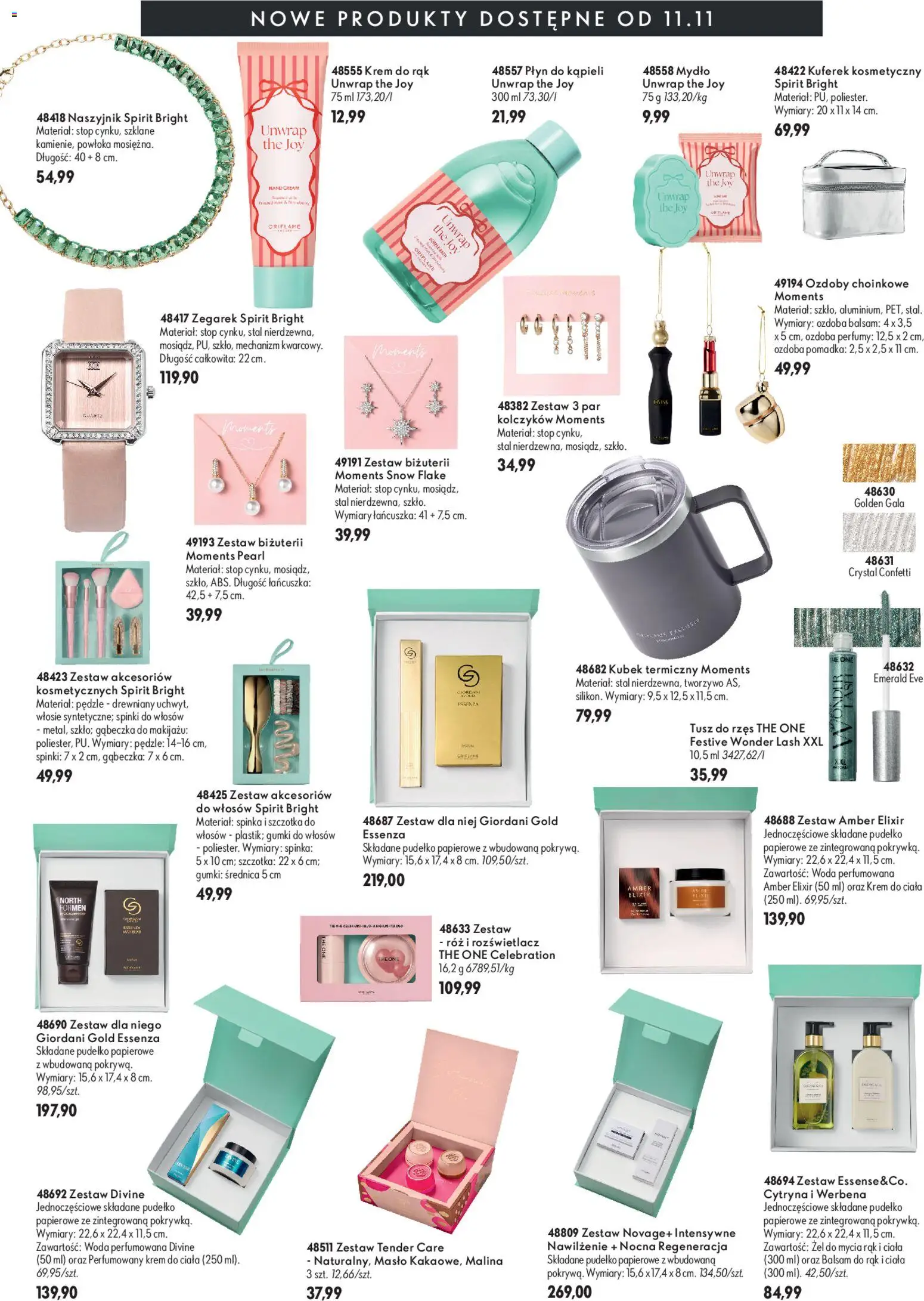 Pogląd gazetki "Oriflame Black Friday" ze sklepu Oriflame ważnej od 11.11.2026 - Masło, Kubek termiczny, Naszyjnik, Tusz do rzęs, Krem do rąk, Pomadka, Płyn do kąpieli, Krem do ciała