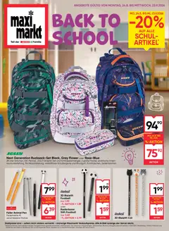 Vorschau der Angebote: Maximarkt Maximarkt Back To School gültig ab 24.08.2026