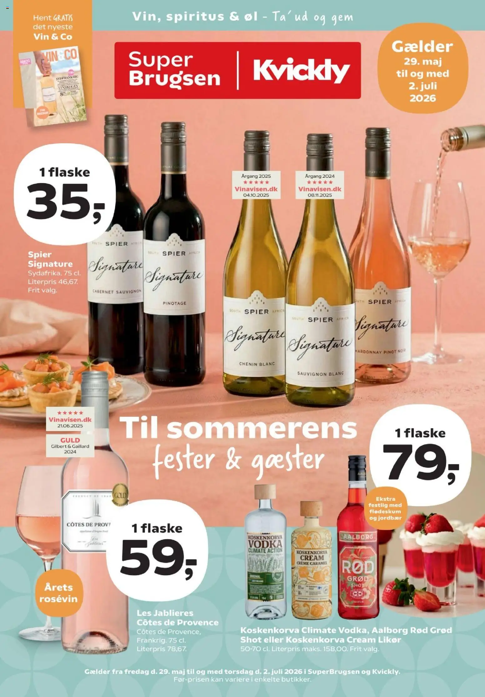 Eksempel på tilbudsavis Kvickly - Vin katalog fra butik Kvickly gyldig fra 29/05/2026