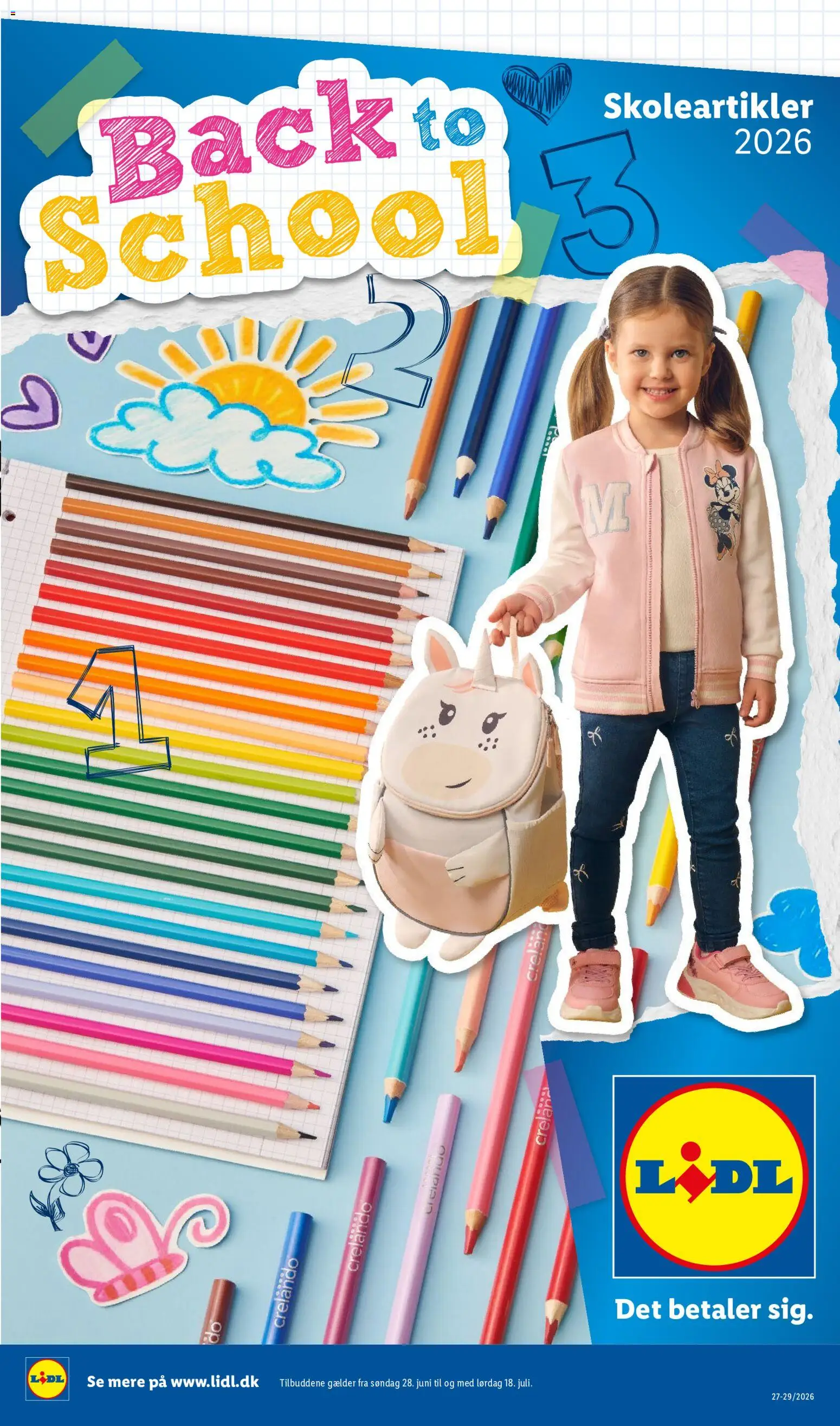 Eksempel på tilbudsavis Lidl - Tilbudsavis Back to school fra butik Lidl gyldig fra 28/06/2026