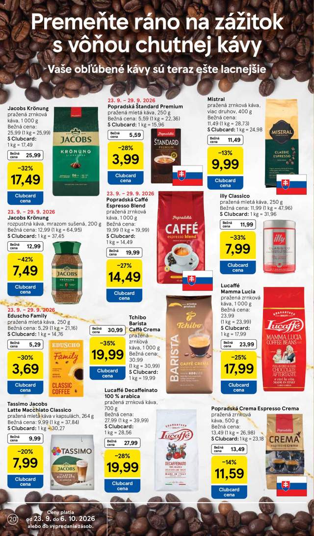 Nový Tesco leták od 23.09.