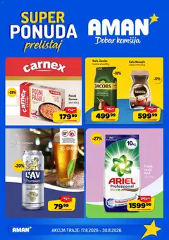 Pregled Aman kataloga - važi od 17.08.2026