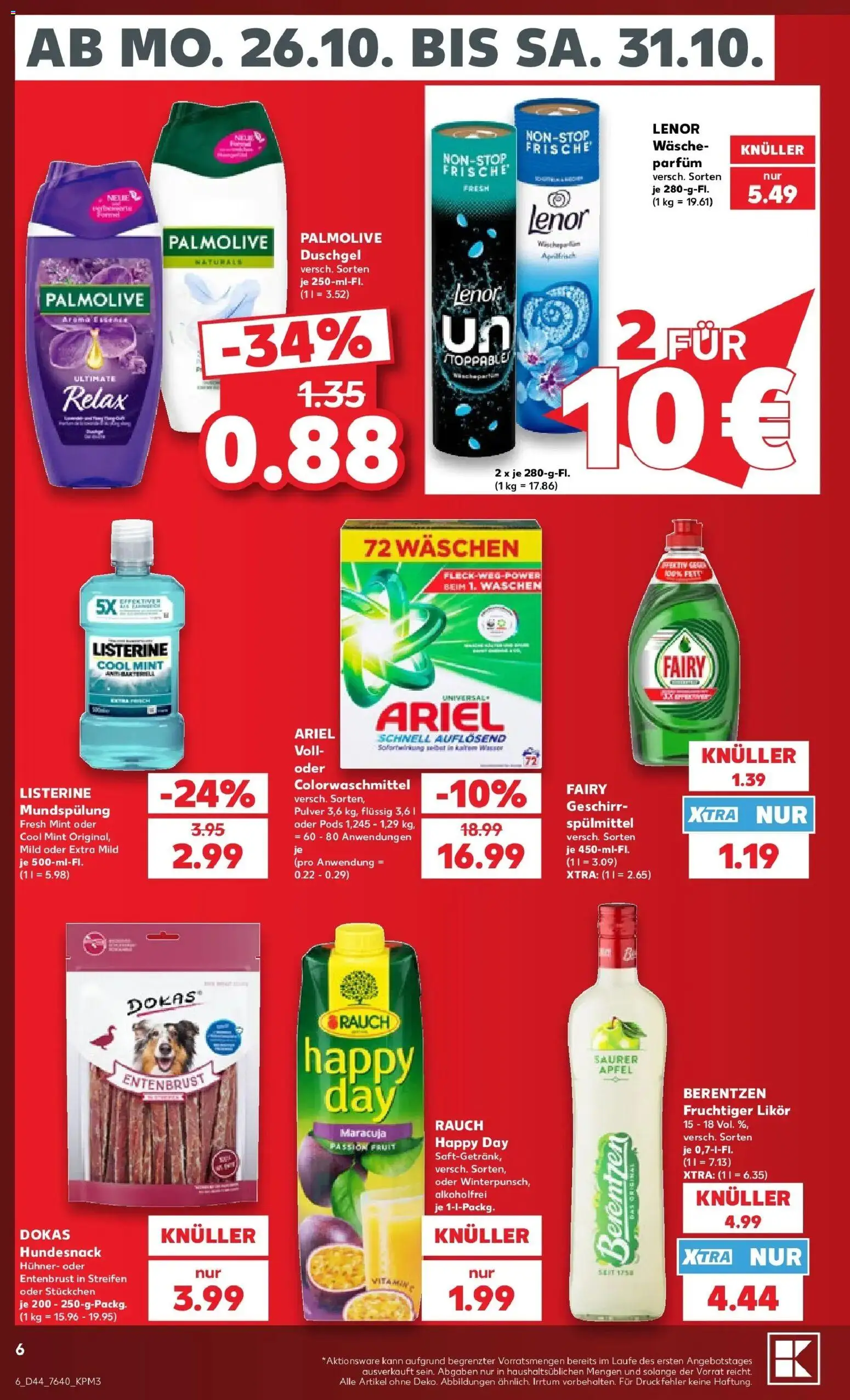 Vorschau von dem Prospekt des Geschäftes Kaufland, gültig ab dem 26.10.2026