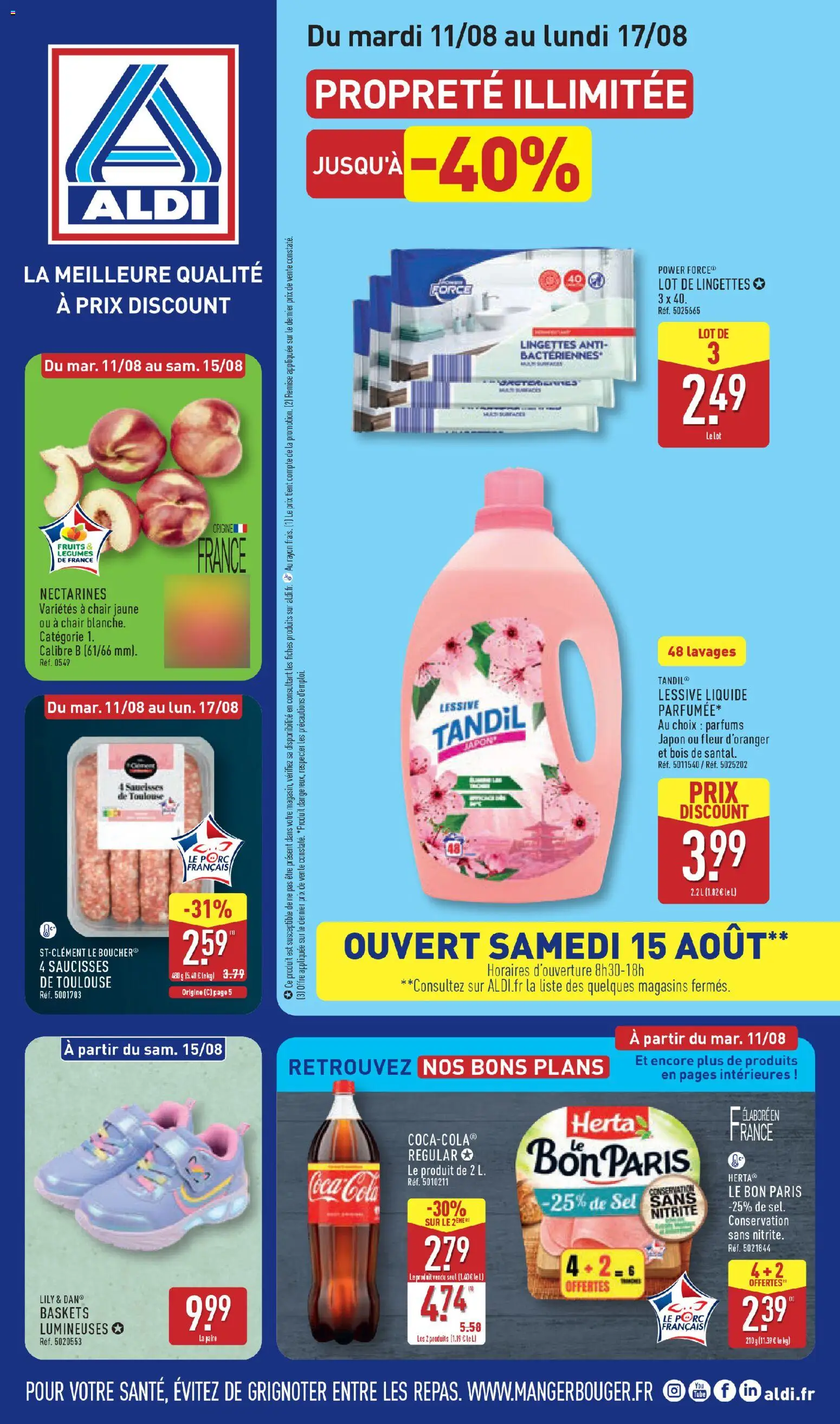 Prévisualisation de Aldi catalogue du magasin Aldi formulaire valide 11/08/2026
