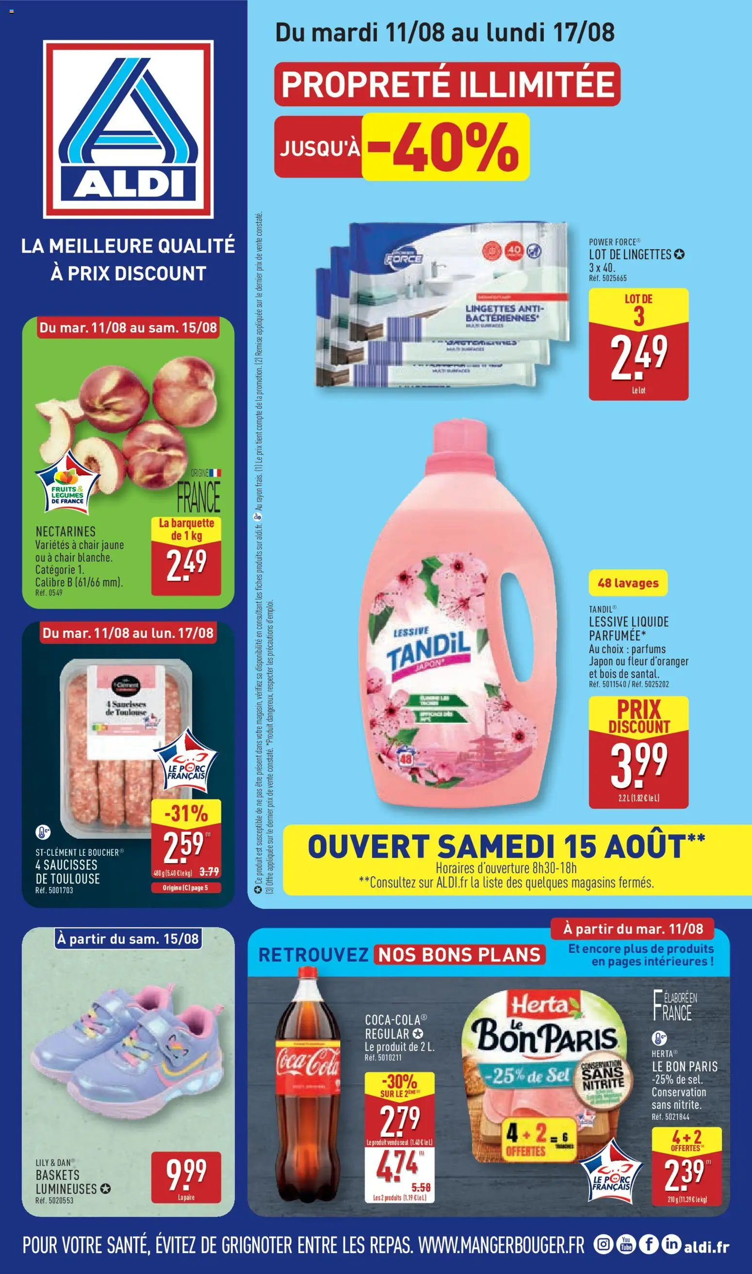Prévisualisation de Aldi catalogue du magasin Aldi formulaire valide 11/08/2026