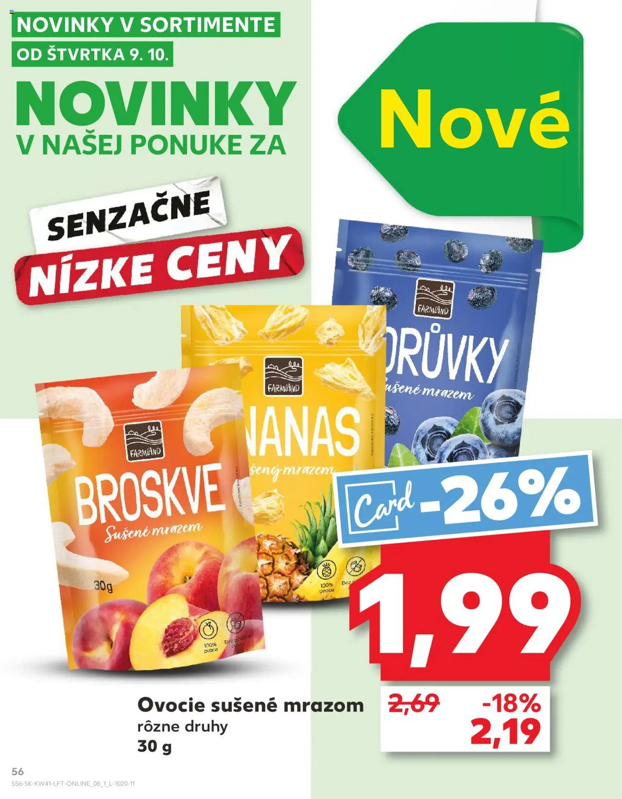 Náhľad Kaufland letáku platného od 09.10.2025 - Ovocie