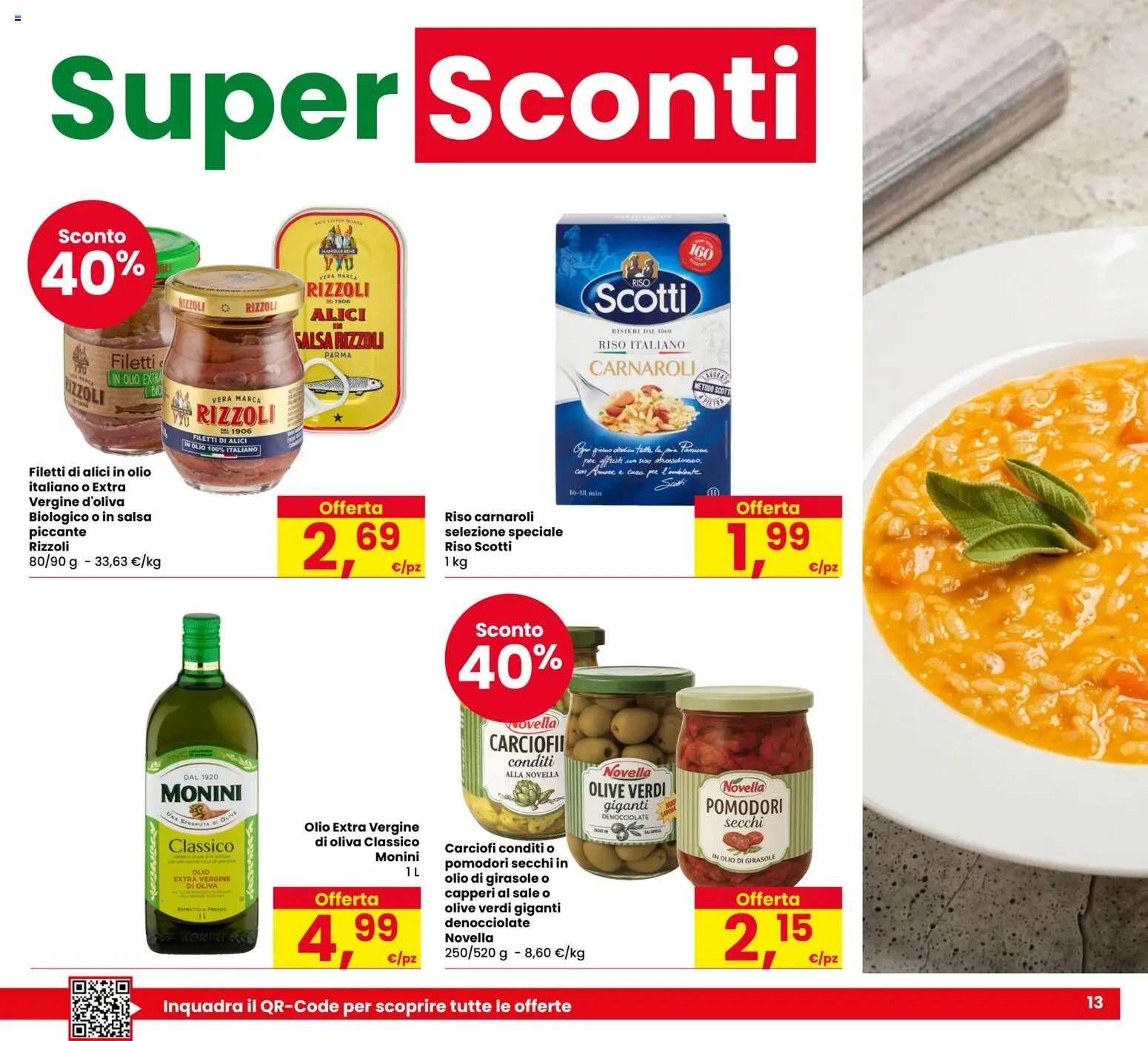 Anteprima dell'opuscolo Eurospar volantino Guastalla dal negozio Eurospar valido da 29/10/2026 - Carciofi, Olio, Riso, Sale, Alici, Salsa, Pomodori secchi, Riso Carnaroli