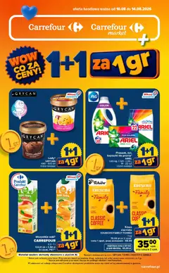 Pogląd gazetki "Carrefour gazetka - Wow co za ceny" ze sklepu Carrefour ważnej od 10.08.2026