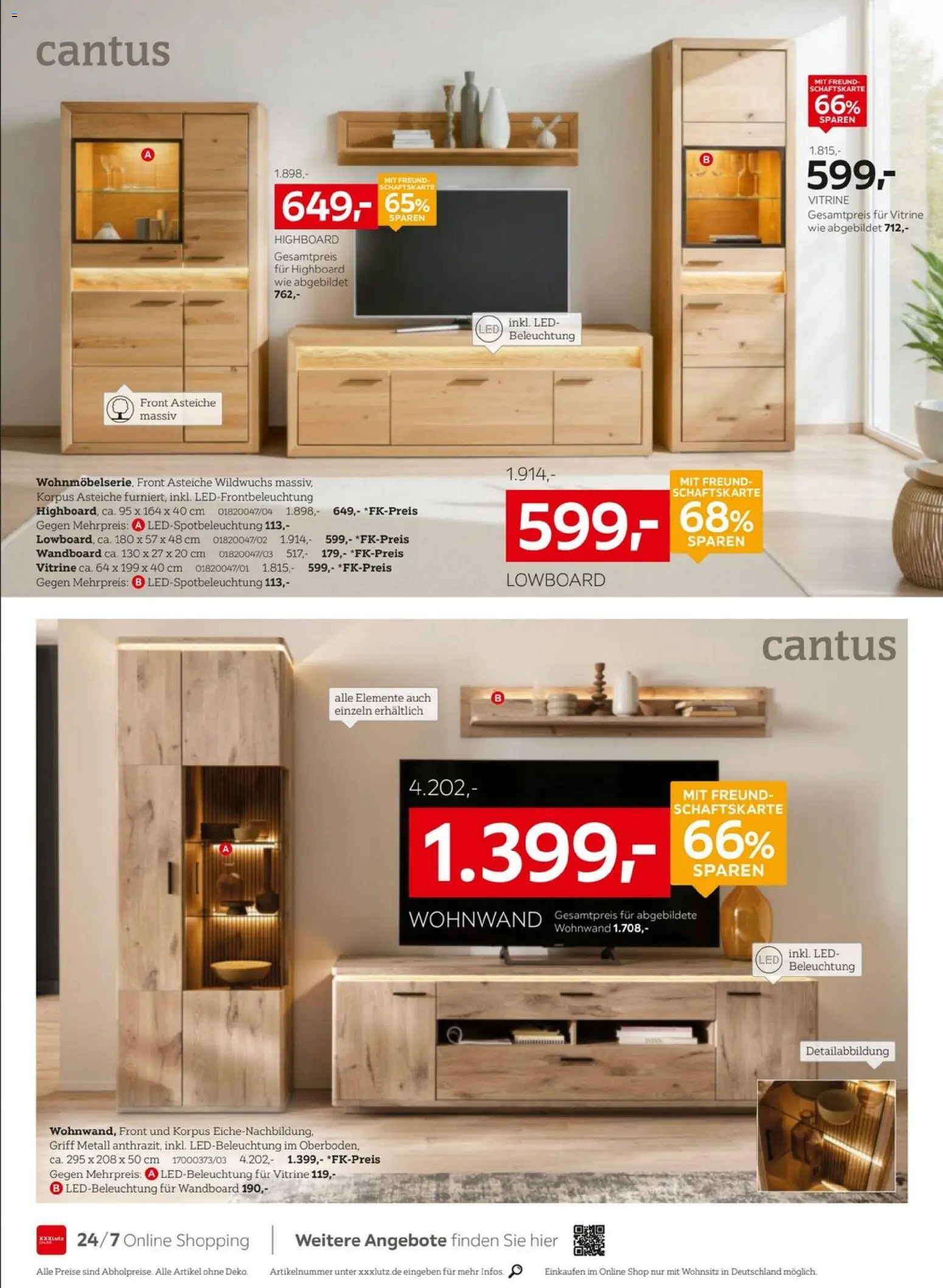 Vorschau von dem Prospekt des Geschäftes XXXLutz, gültig ab dem 24.10.2026 - Wohnwand, Lowboard, Vitrine, HIghboard, Wandboard