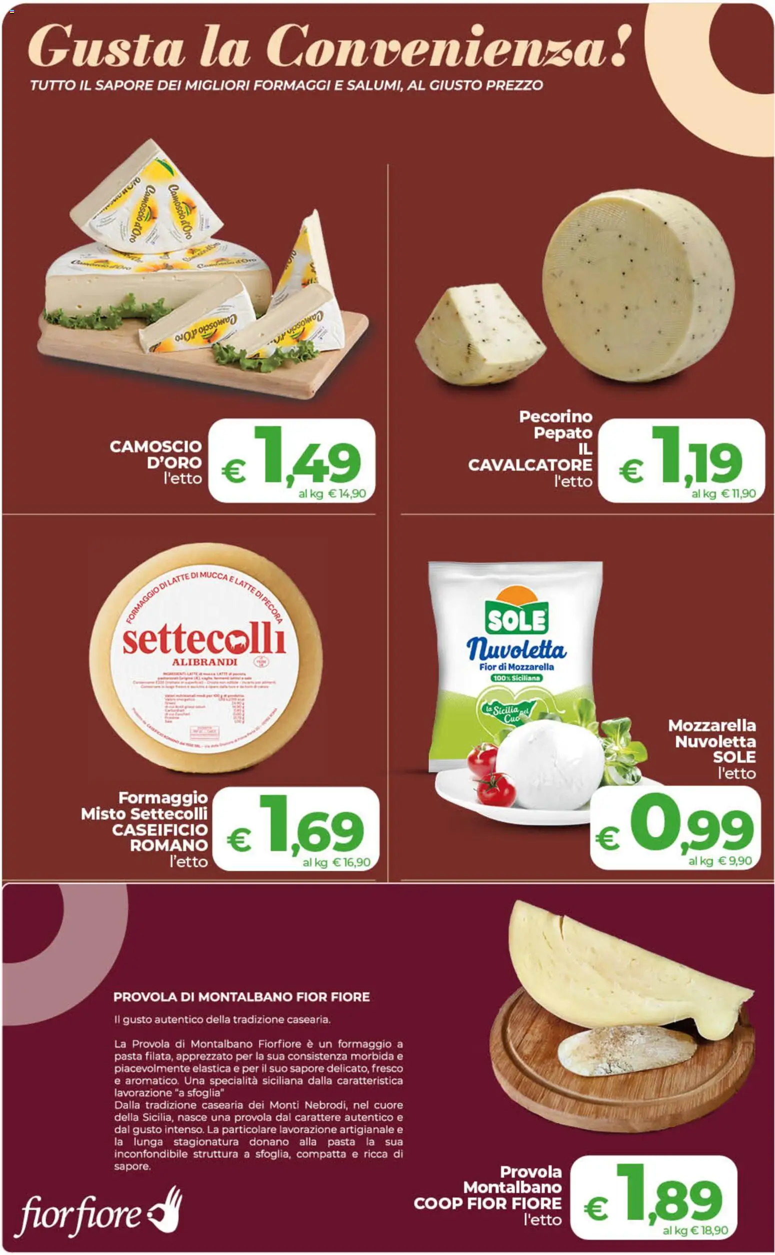 Anteprima dell'opuscolo COOP volantino inCoop Sicilia dal negozio COOP valido da 01/09/2026 - Pasta, Latte, Formaggio, Mozzarella, Provola, Pecorino, Specialità