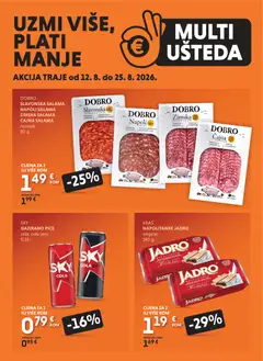 Pregled letka Studenac Multi Ušteda trgovine Studenac vrijedi od 12.08.2026