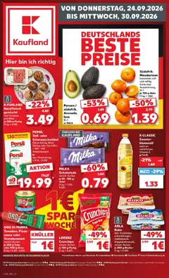 Vorschau von dem Prospekt des Geschäftes Kaufland, gültig ab dem 24.09.2026