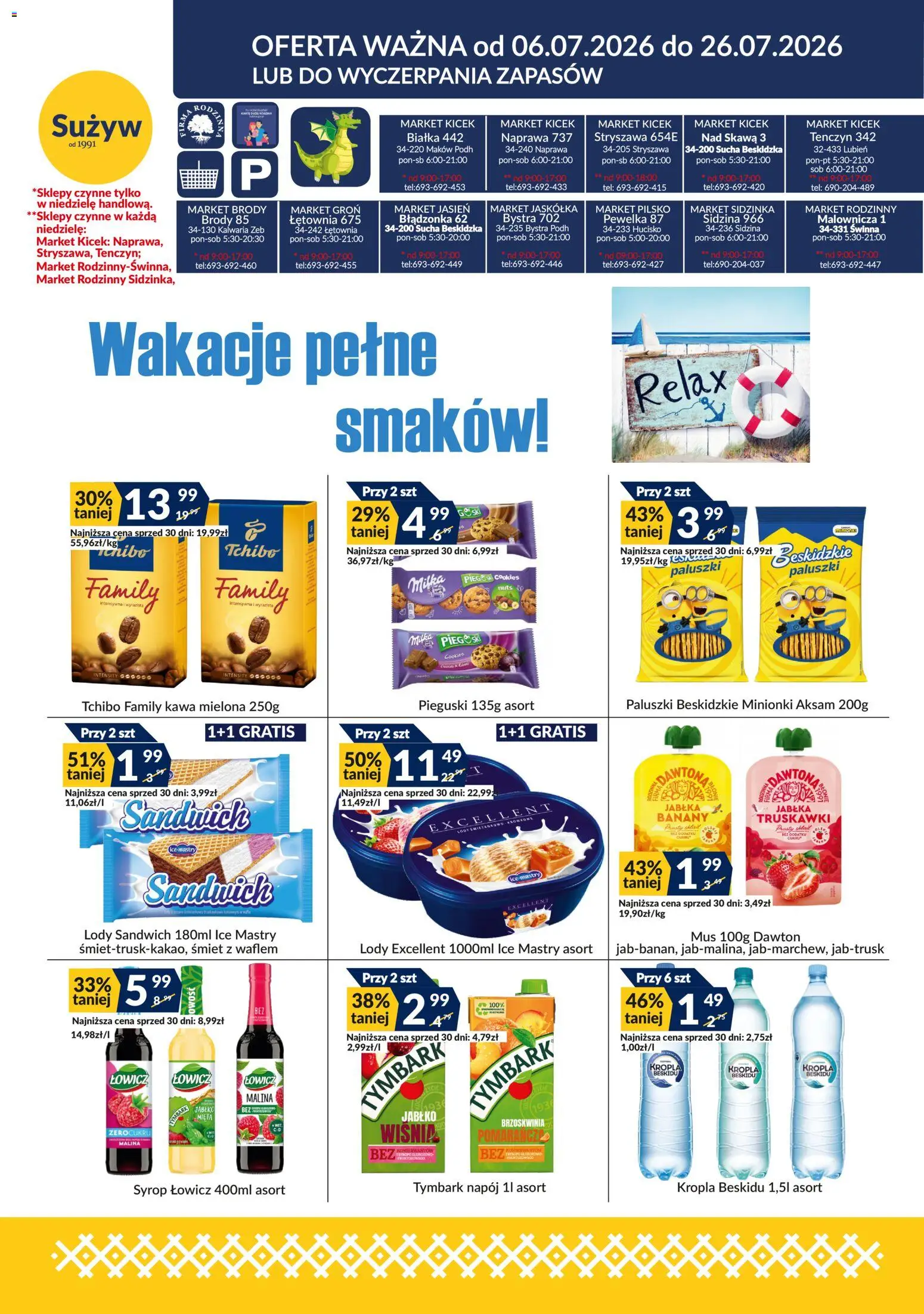 Pogląd gazetki "Sużyw gazetka" ze sklepu Sużyw ważnej od 06.07.2026