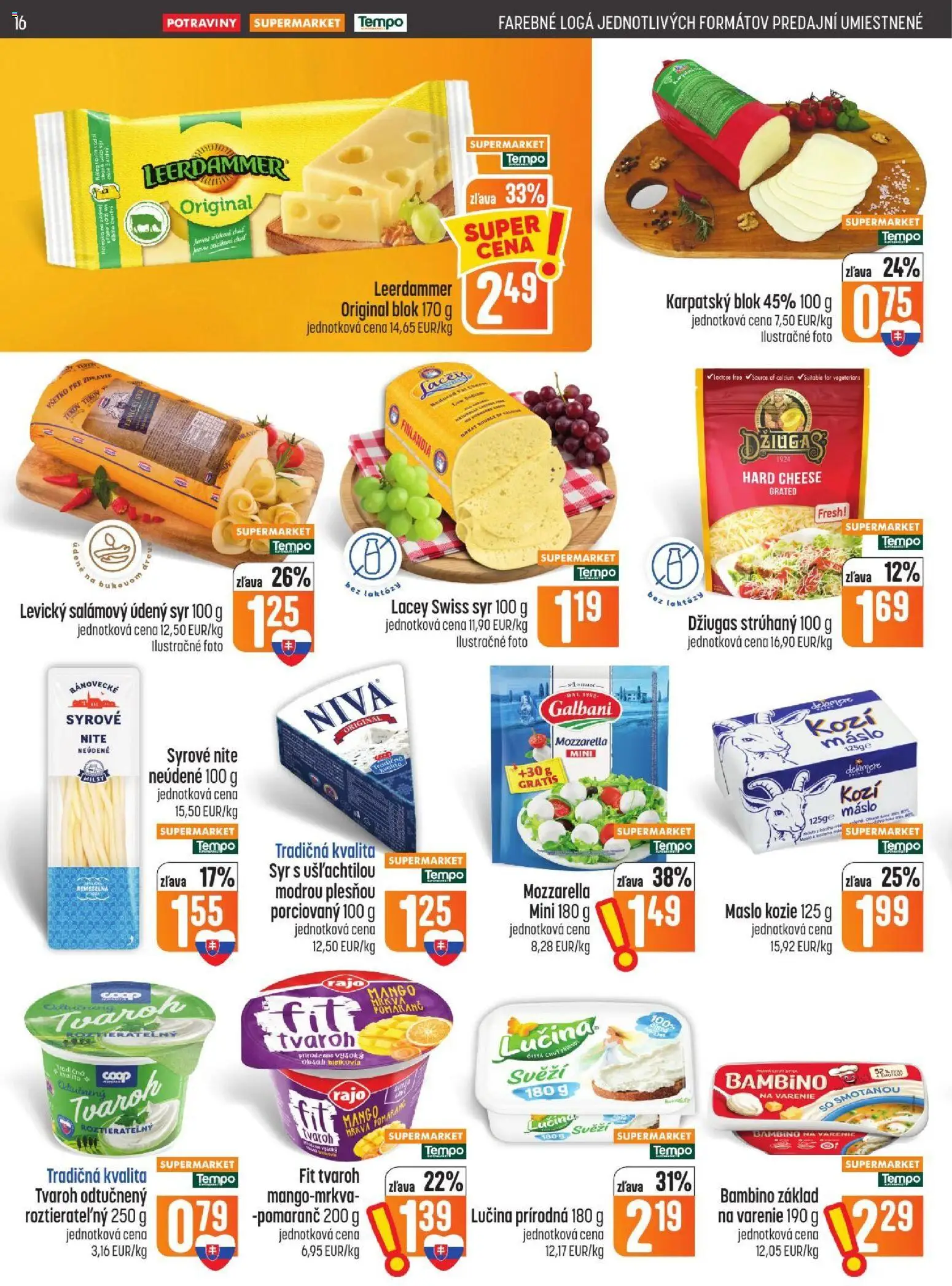 Náhľad COOP Jednota letáku platného od 22.10.2026 - Mango, Maslo, Syr, Tvaroh, Mozzarella, Mrkva, Finlandia