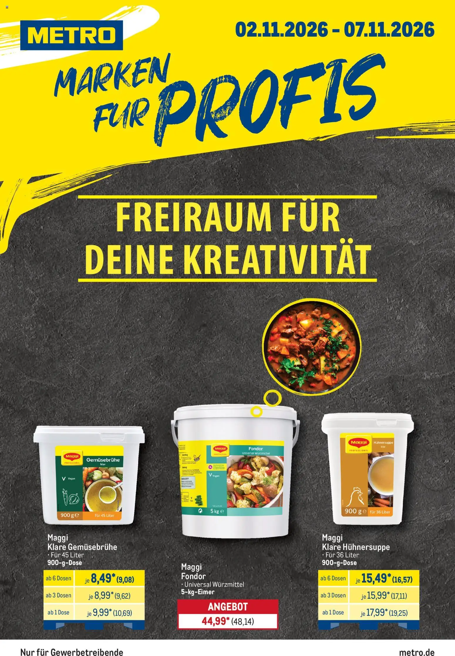 Vorschau von dem Prospekt des Geschäftes Metro, gültig ab dem 02.11.2026 - Maggi
