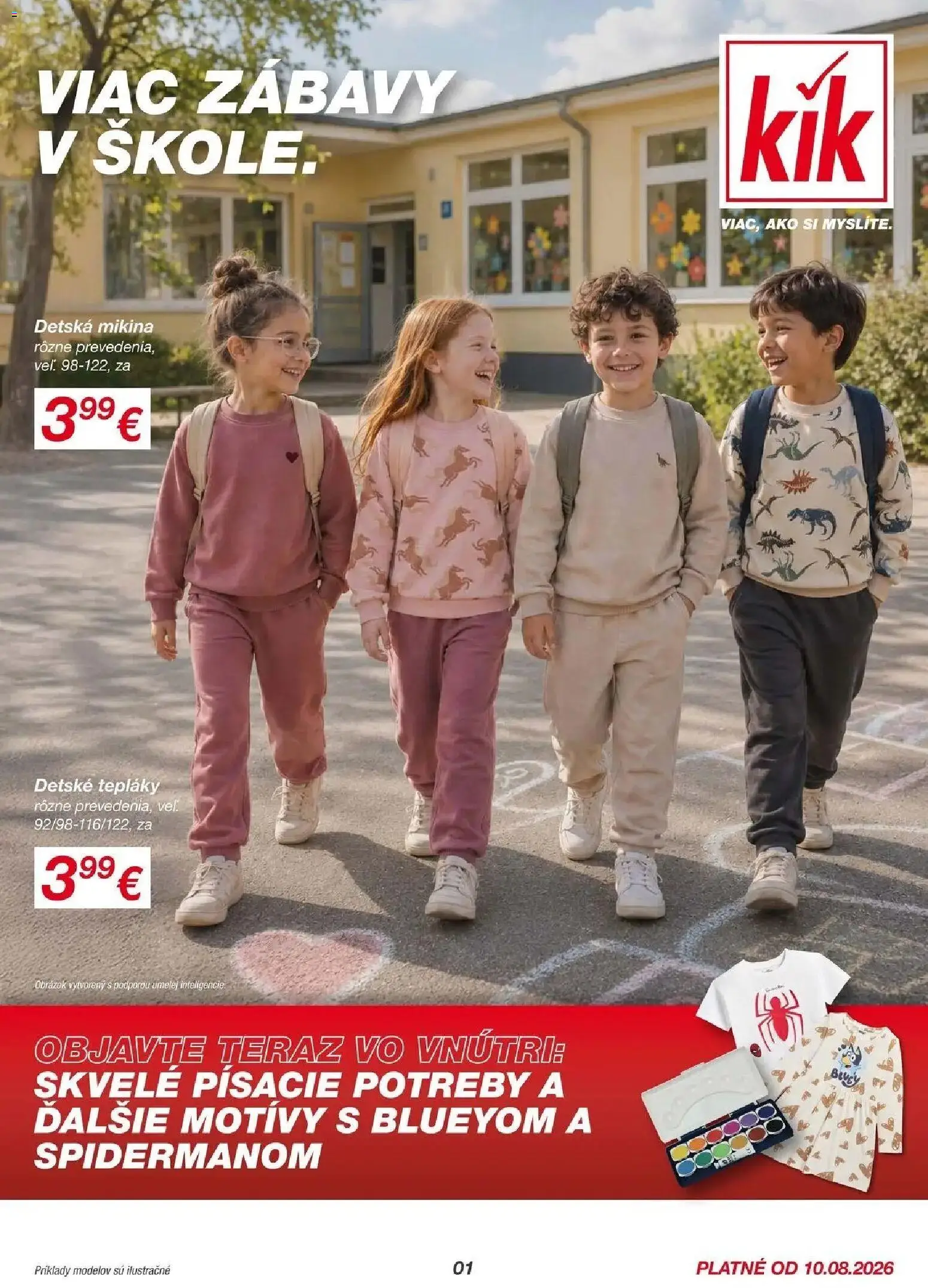 Náhľad Kik letáku platného od 10.08.2026 - Mikina