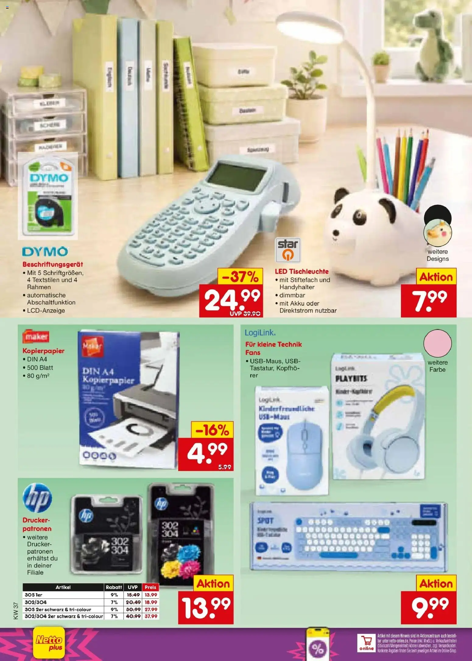 Vorschau von dem Prospekt des Geschäftes Netto Marken-Discount, gültig ab dem 07.09.2026 - Drucker, USB