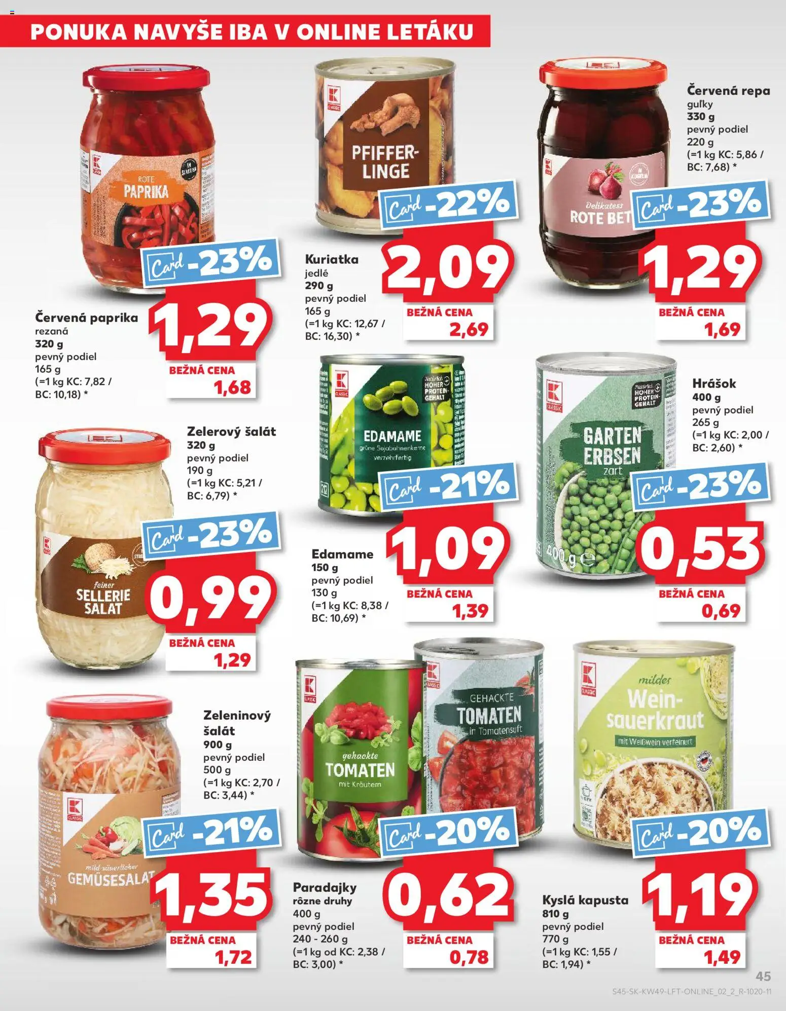 Náhľad Kaufland letáku platného od 04.12.2025 - Protein, Paprika, Šalát, Paradajky, Kapusta, Kyslá kapusta, Hrášok, Červená paprika