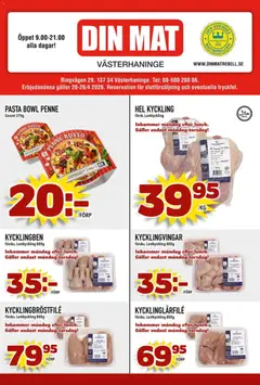 Förhandsgranska reklamblad Din Mat erbjudanden från butik Din Mat gäller från 27/04/2026