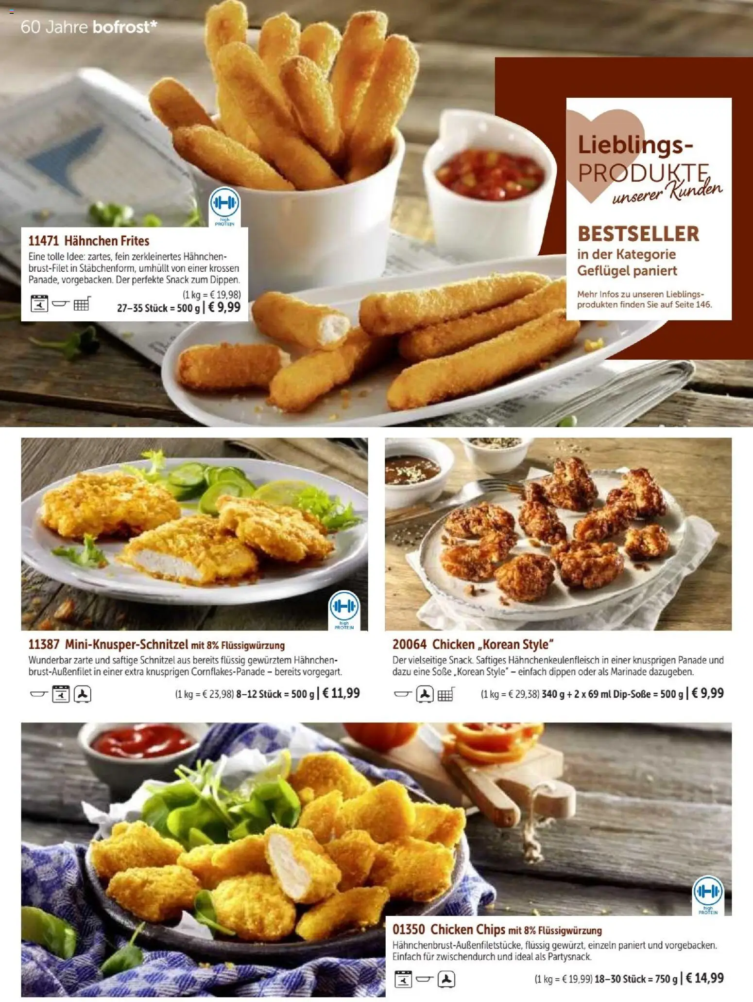 Vorschau von dem Prospekt des Geschäftes Bofrost, gültig ab dem 07.09.2026 - Chips, Schnitzel, Soße, Hahnchen