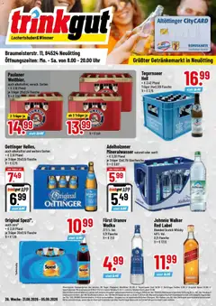 Vorschau von dem Prospekt des Geschäftes Trinkgut, gültig ab dem 31.08.2026
