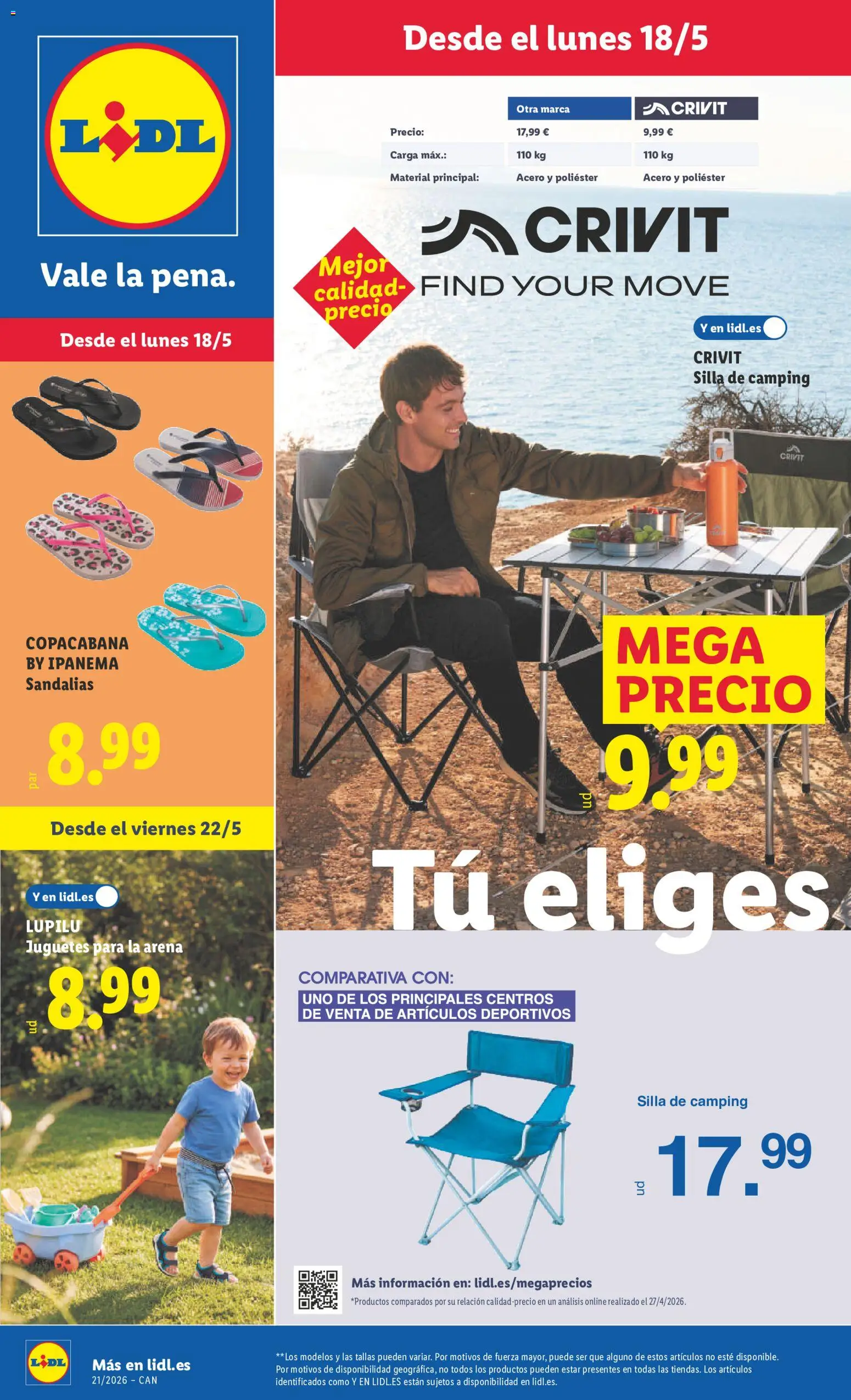 Vista previa del folleto de la tienda Lidl válido desde el 18/05/2026 