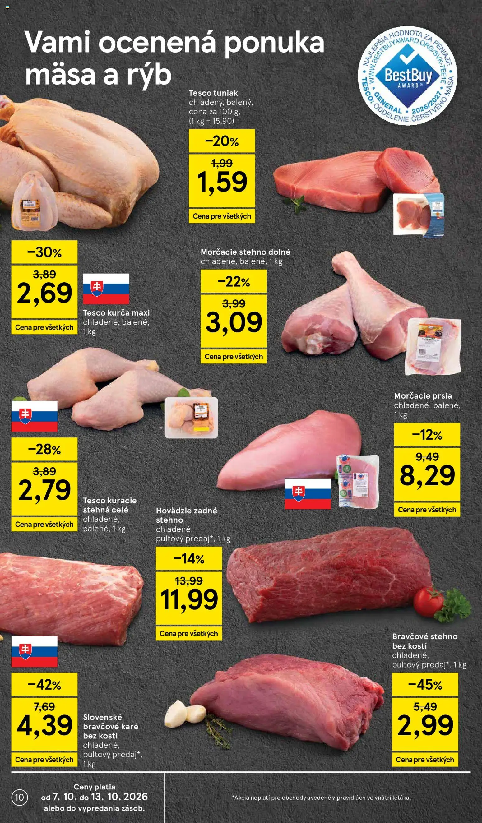 Náhľad Tesco letáku platného od 07.10.2026