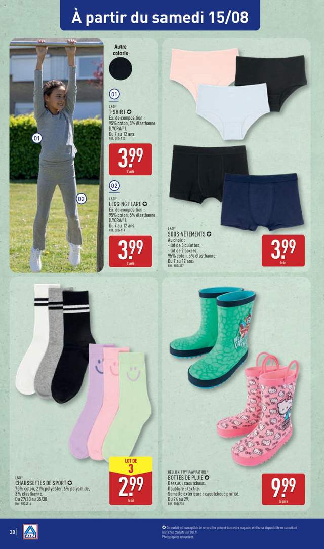 Nouveau catalogue Aldi à partir du 11/08