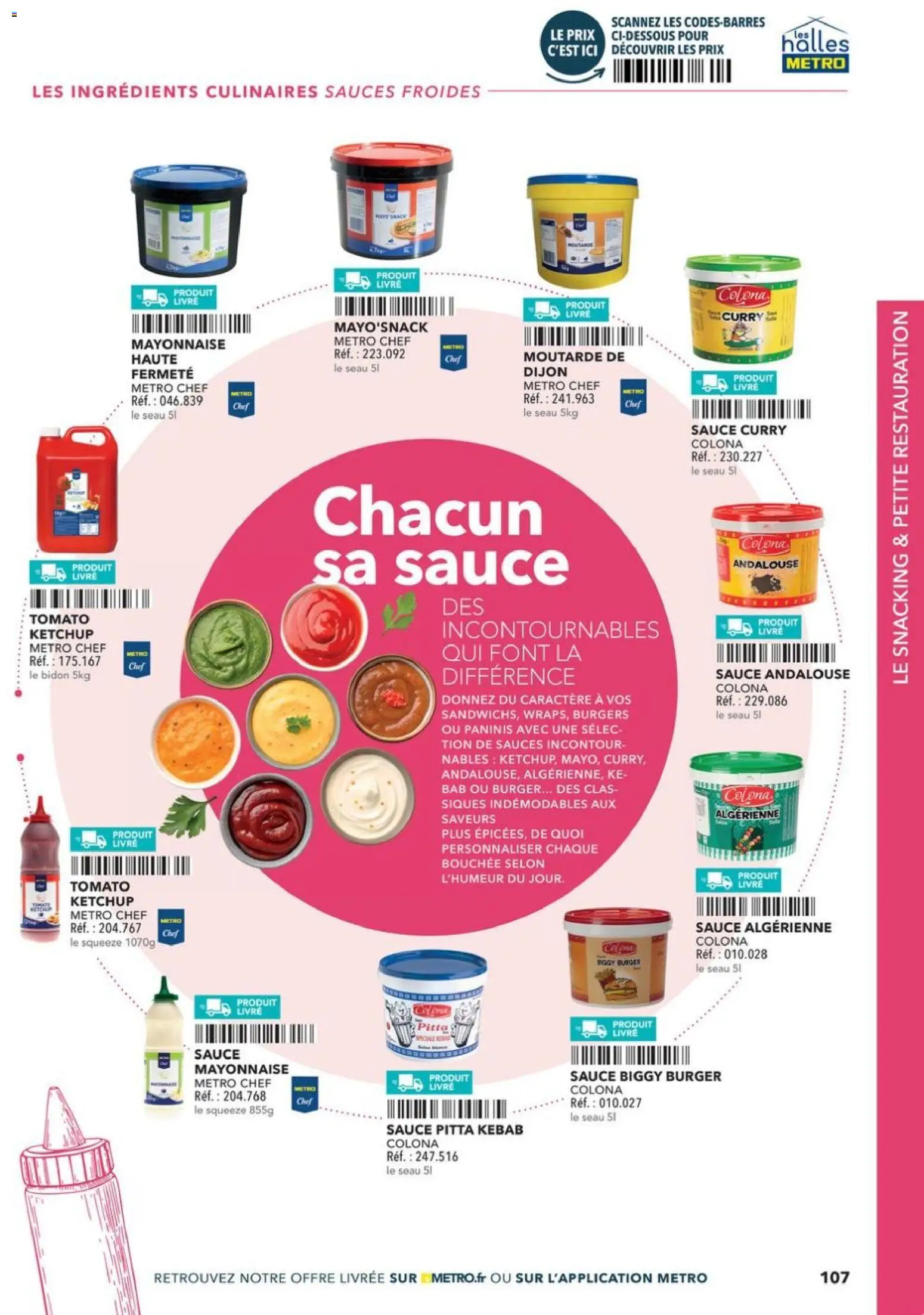 Prévisualisation de Boulangers Pâtissiers du magasin METRO formulaire valide 30/04/2026 - Burger, Livre, Curry, Mayonnaise, Sauces, Moutarde, Ketchup, Ingrédients