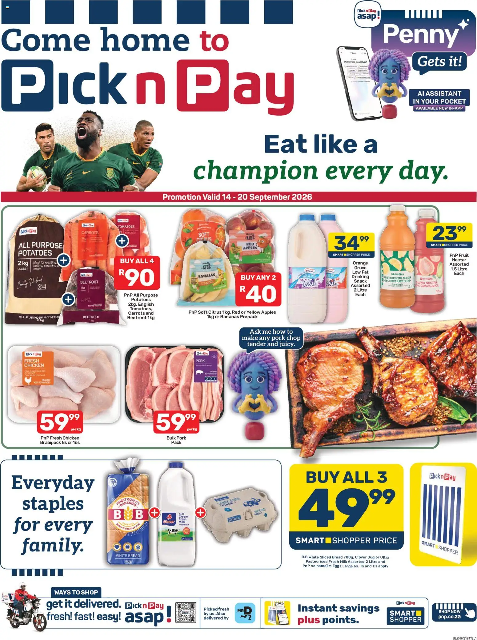 Preview of Pick n Pay flyer valid from 14/09/2026