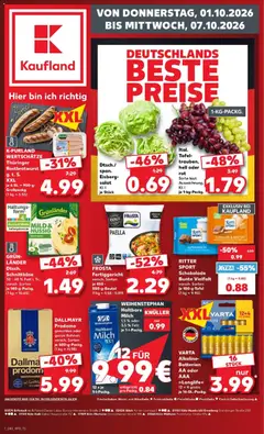 Vorschau von dem Prospekt des Geschäftes Kaufland, gültig ab dem 01.10.2026