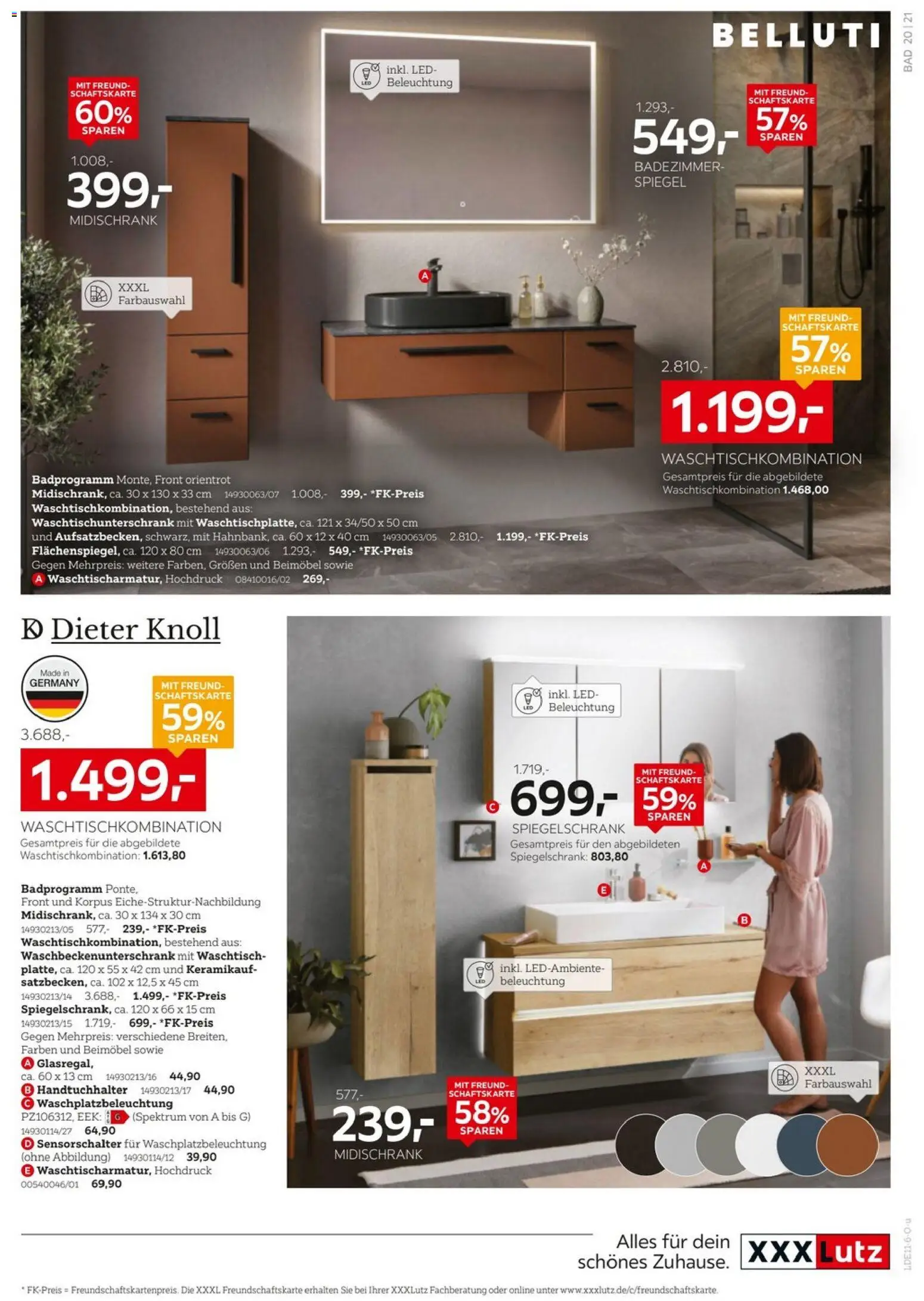 Vorschau von dem Prospekt des Geschäftes XXXLutz, gültig ab dem 24.10.2026 - Spiegel, Bad, Handtuchhalter, Waschtisch, Spiegelschrank, Midischrank