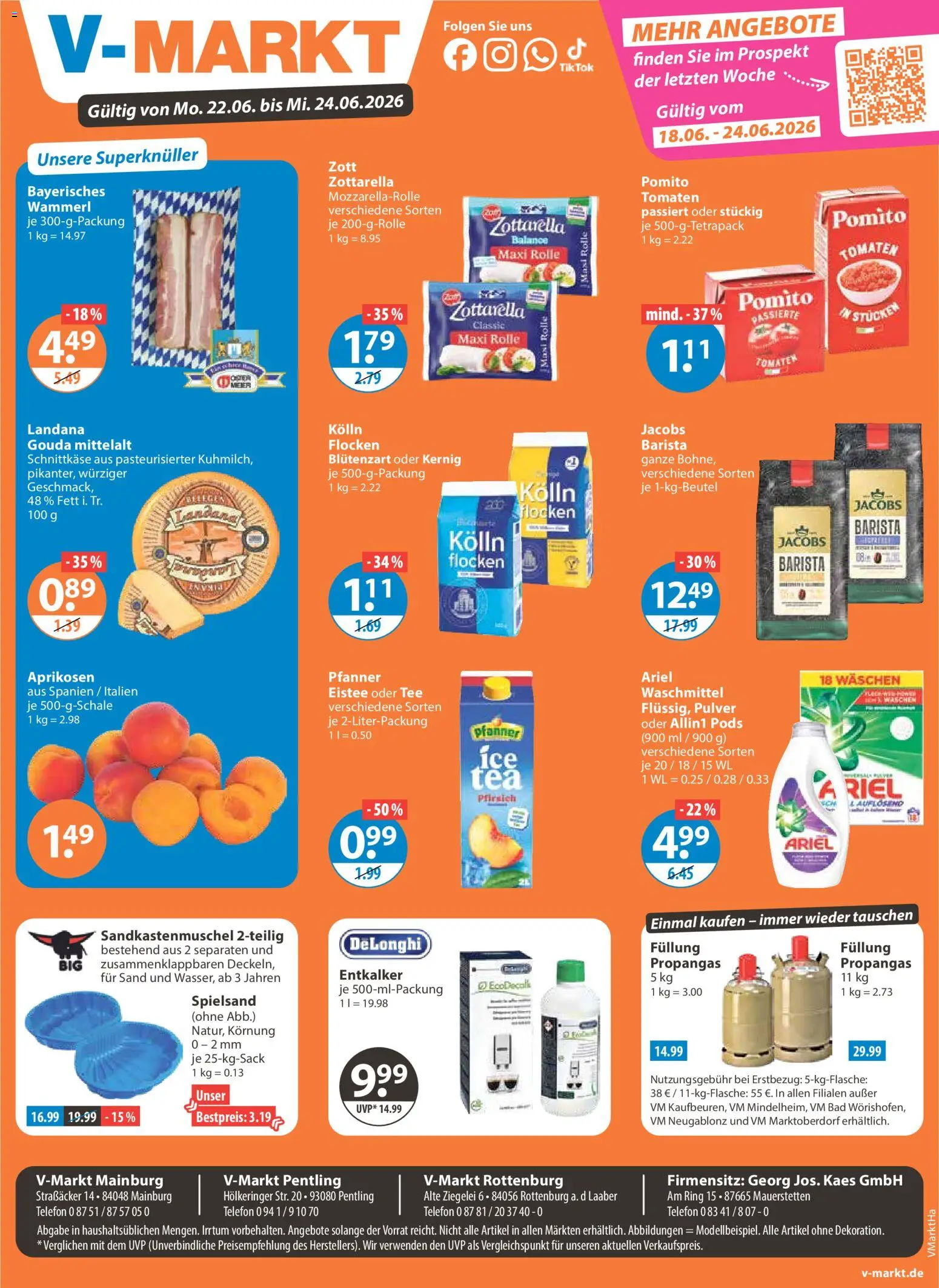 Vorschau von dem Prospekt des Geschäftes V-Markt, gültig ab dem 22.06.2026
