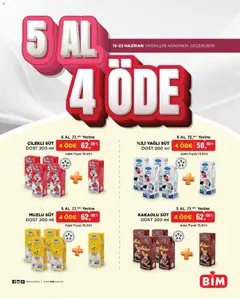 BİM BİM - 5 Al 4 Öde, İndirim 19.06.2026 - Broşürünün önizlemesi
