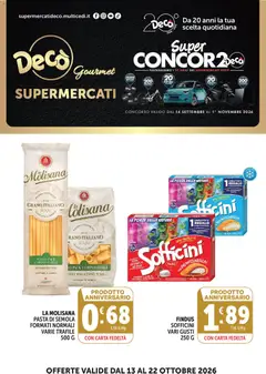 Anteprima dell'opuscolo Decò volantino Gourmet dal negozio Decò valido da 13/10/2026