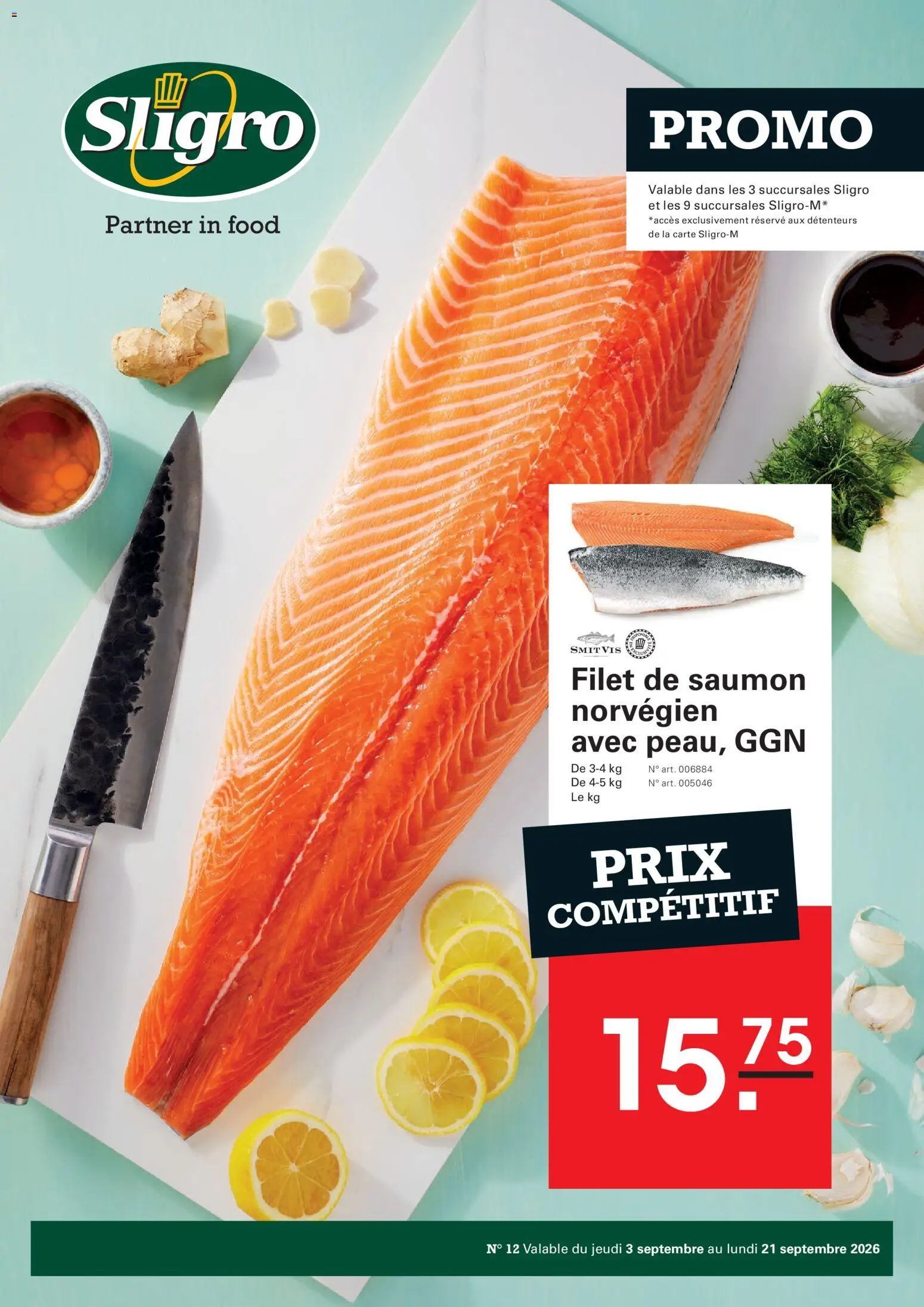 Voorbeeld van Sligro Publicité van winkel Sligro geldig vanaf 03/09/2026 - La, Filet