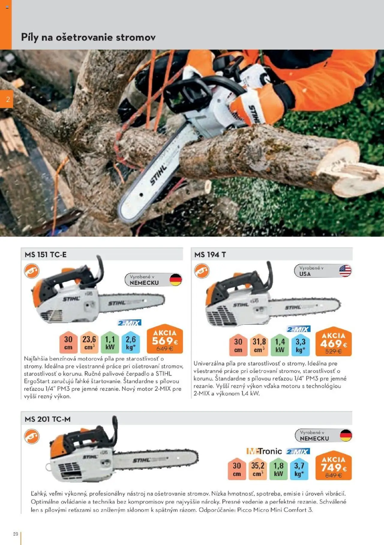 Náhľad STIHL letáku platného od 29.09.2025 - Píla, Čerpadlo, Motorová píla