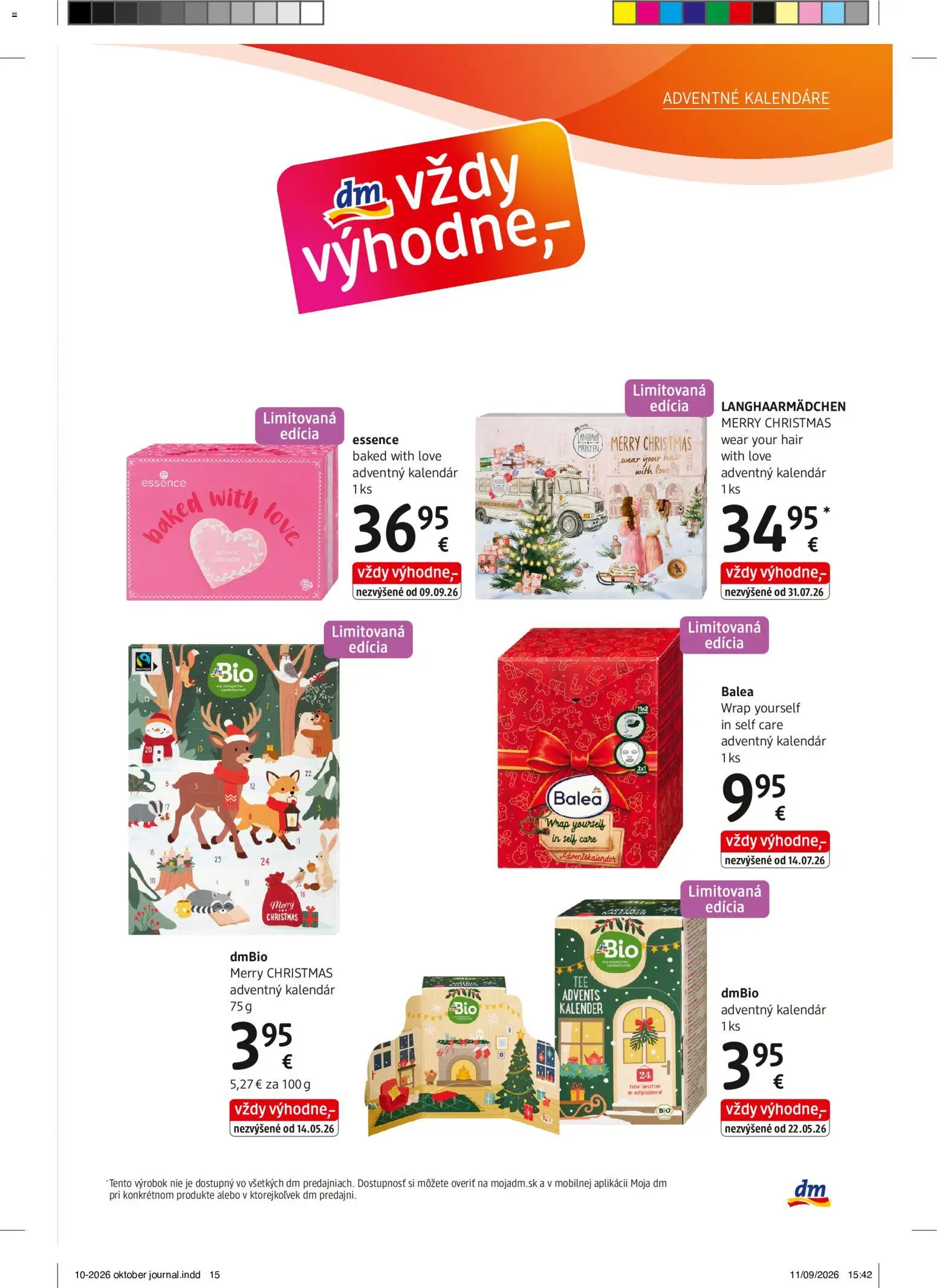 Náhľad dm drogerie letáku platného od 01.10.2026 - Adventný kalendár