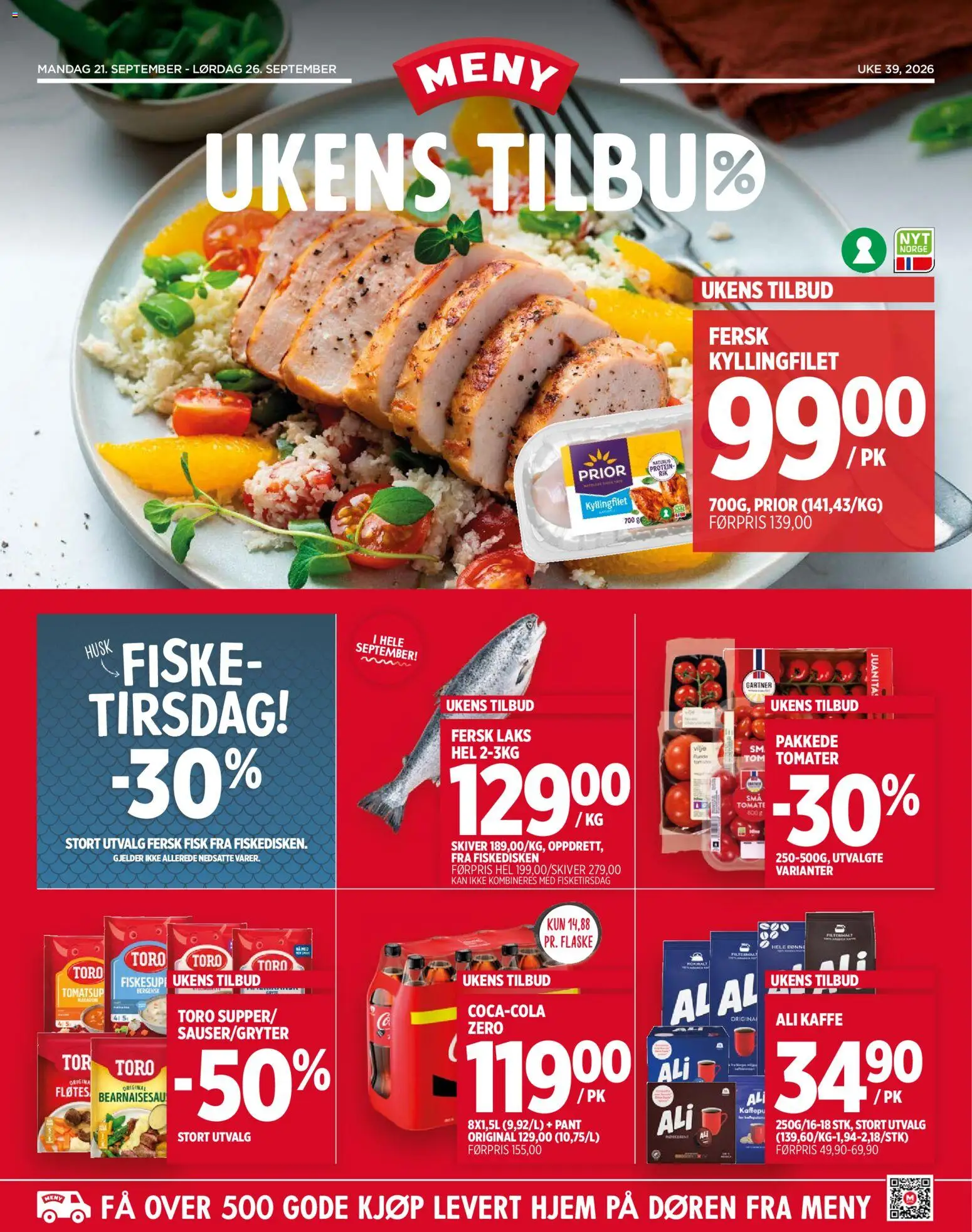 Forhåndsvis Meny kundeavis fra butikk Meny gyldig fra 21/09/2026
