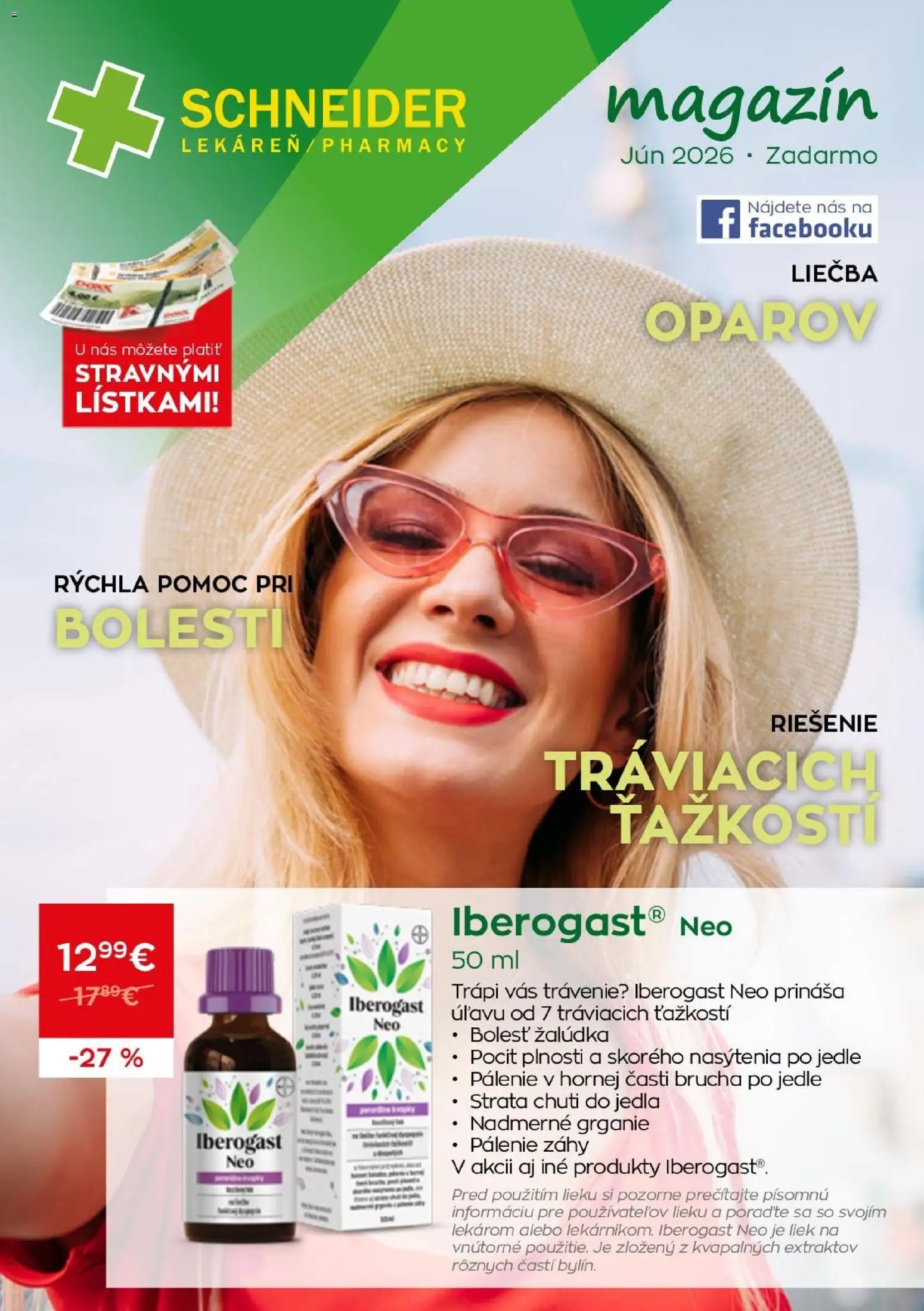 Náhľad Schneider lekáreň letáku platného od 01.06.2026
