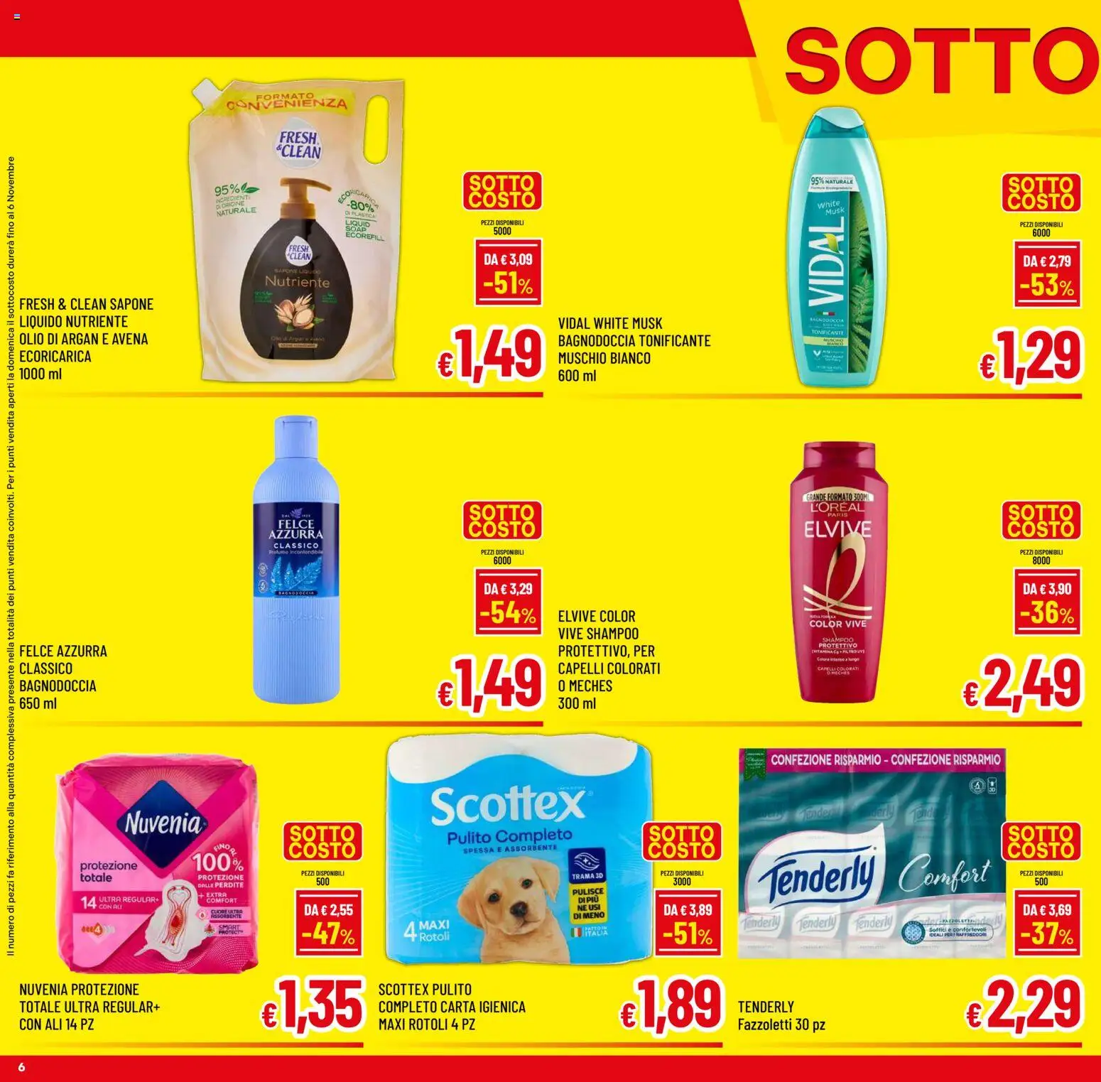 Anteprima dell'opuscolo A&O volantino dal negozio A&O valido da 28/10/2026 - Shampoo, Olio, Carta igienica, Sapone, Fazzoletti