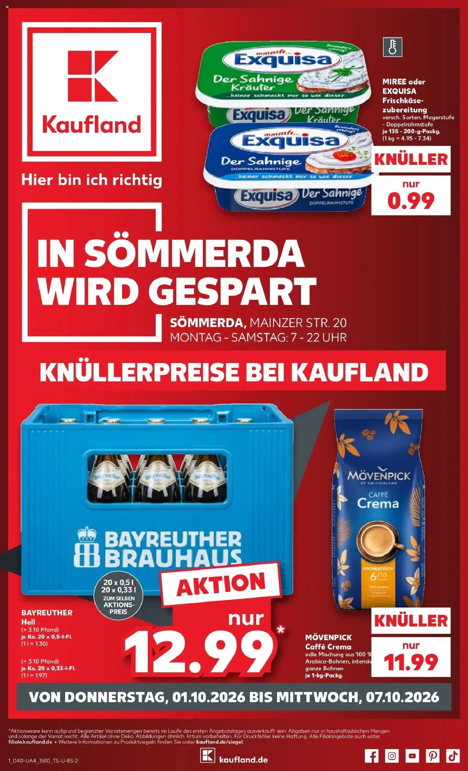 Vorschau von dem Prospekt des Geschäftes Kaufland, gültig ab dem 01.10.2026